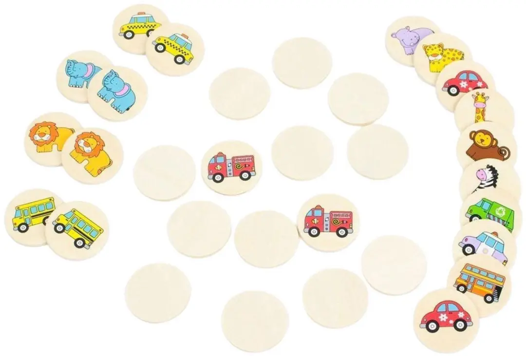 Johntoy Houten Memoryspel Multicolor