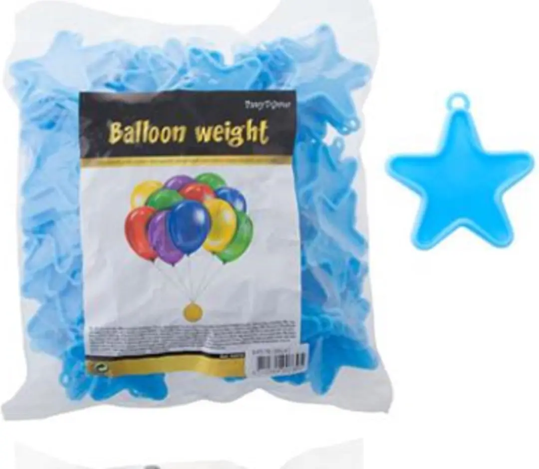 BALLON GEWICHTEN STER Blauw (100pcs)