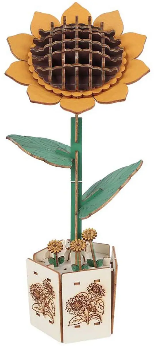 VAN MANEN Vedes Houten Bloemen Knutselset - Meerkleurig