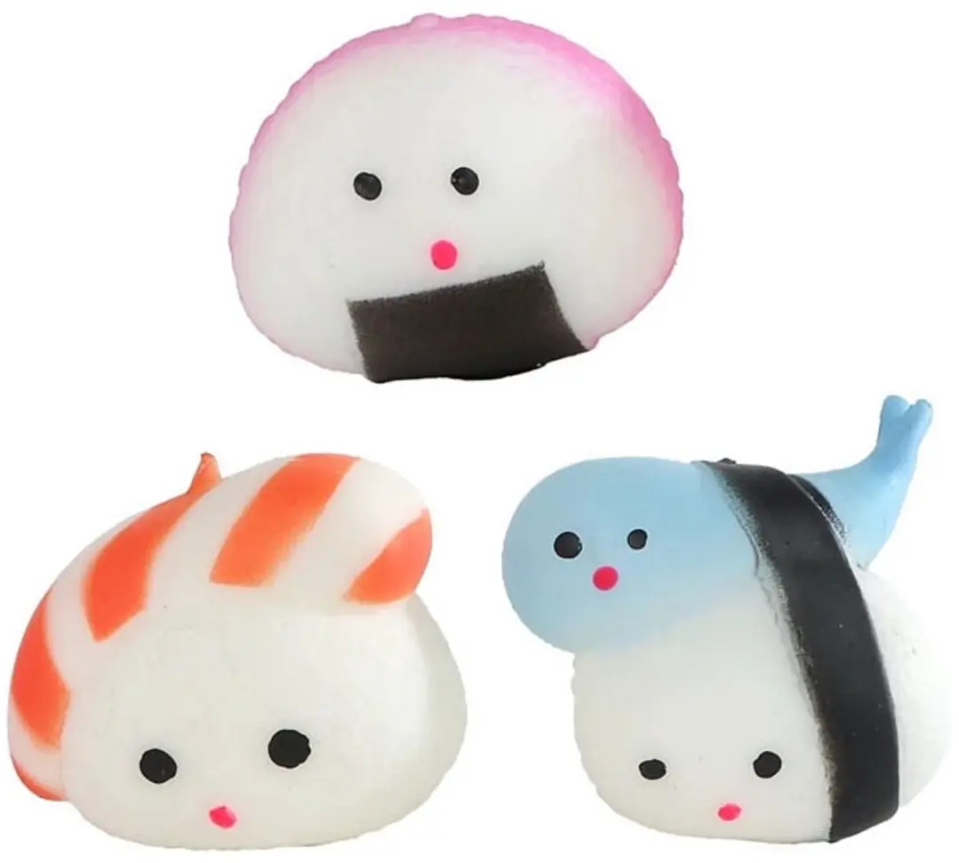 Van Manen Kawaii Squishy Sushi - 3 Stuks