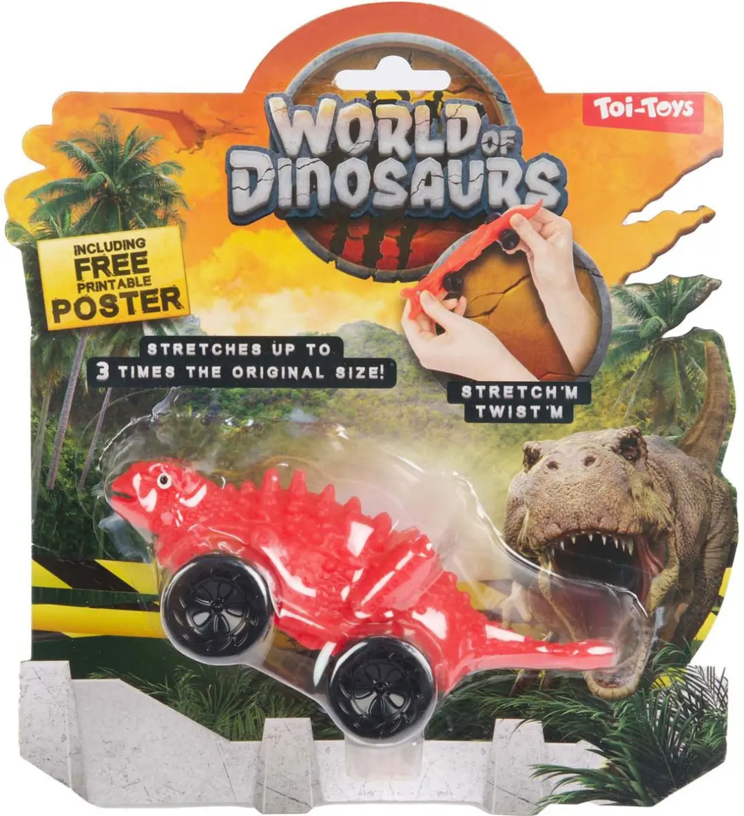 Toi-Toys Stretchy Dino Auto - Meerkleurig - afbeelding 4 van 5