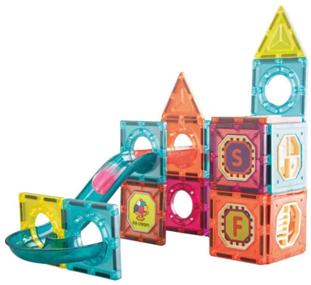 Toi-Toys Magnetische Knikkerbaan Bouwset - 78-delig - Meerkleurig - afbeelding 5 van 6