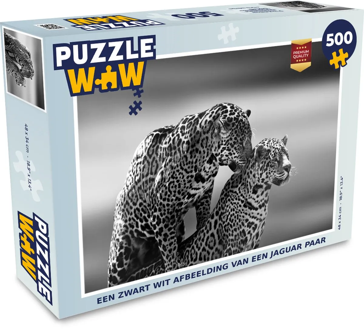 PuzzleWow Jaguar Legpuzzel 500 Stuks