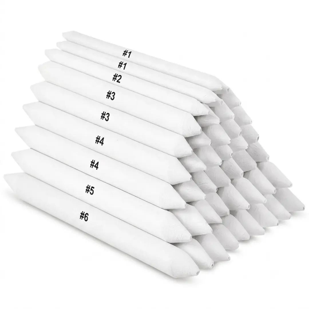 Wit doezelaars set 30 stuks dubbelzijdige doezelaars voor tekenen en schetsen pa