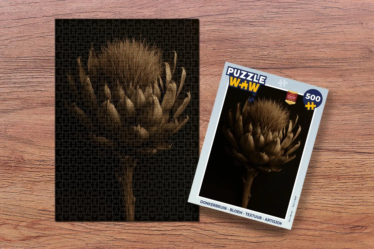 PuzzleWow Bloem Artisjok Legpuzzel 500 Stuks
