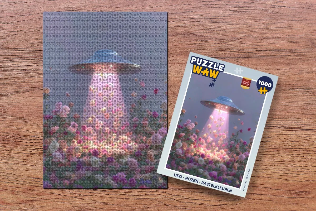 PuzzleWow Ufo Rozen Legpuzzel 1000 Stuks