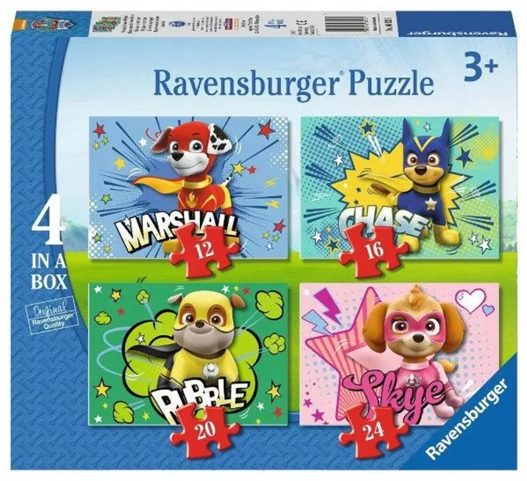 Ravensburger Paw Patrol Puzzel Set 4 in 1 (4x 12-24 Stukjes)
