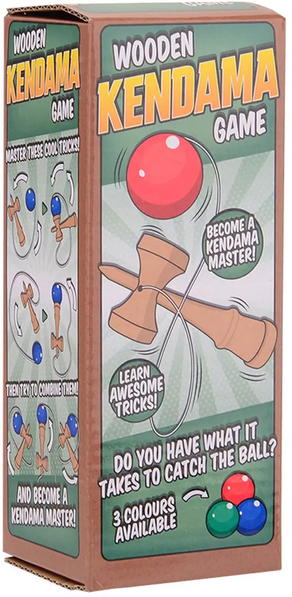 Johntoy Kendama Houten Spel - Coördinatie Training - Rood - afbeelding 2 van 5
