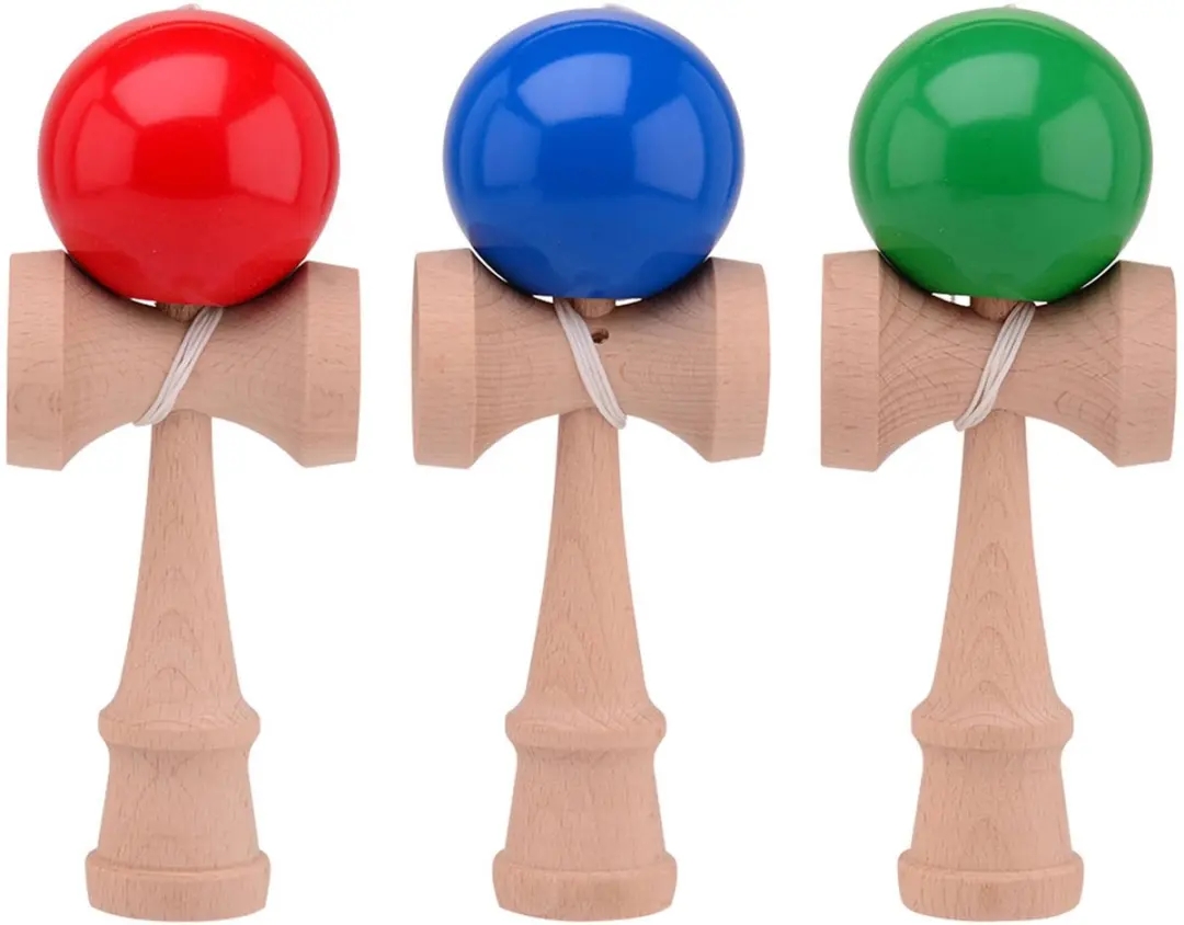 Johntoy Kendama Houten Spel - Coördinatie Training - Rood - afbeelding 3 van 5