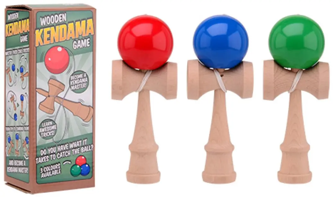 Johntoy Kendama Houten Spel - Coördinatie Training - Rood - afbeelding 5 van 5