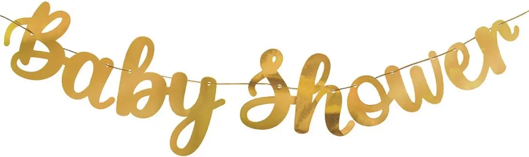 SLINGER BABY SHOWER 360 CM GOUD
