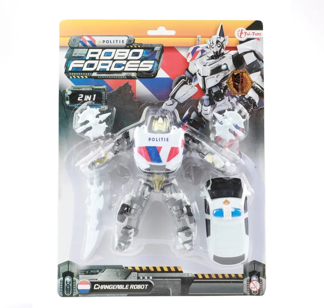Toi-Toys Roboforces Veranderrobot Politieauto 30150A