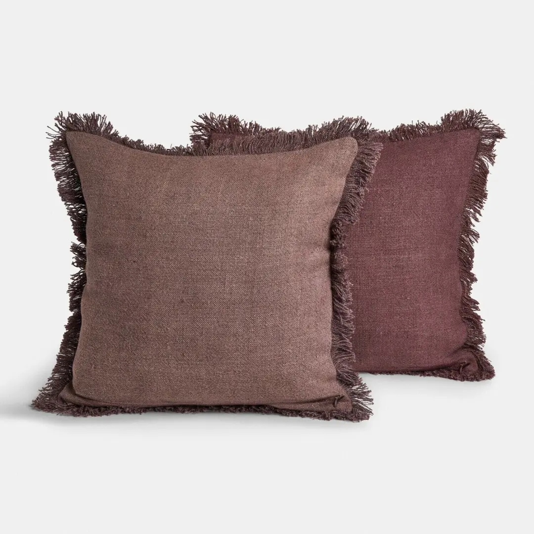 LOBERON Kussenhoes set van 2 Maybeline bordeaux