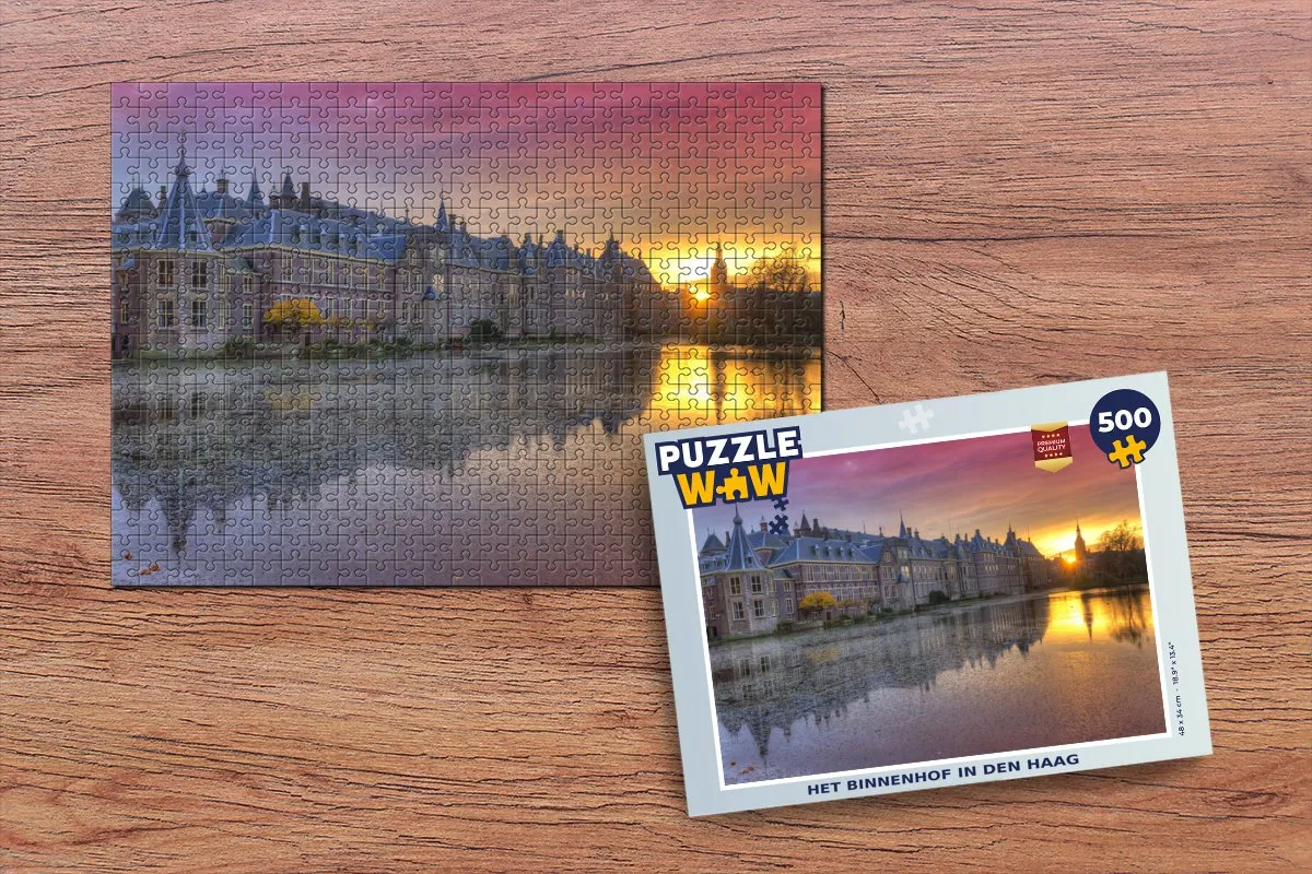 PuzzleWow Het Binnenhof Den Haag Legpuzzel 500 Stuks - Multicolor