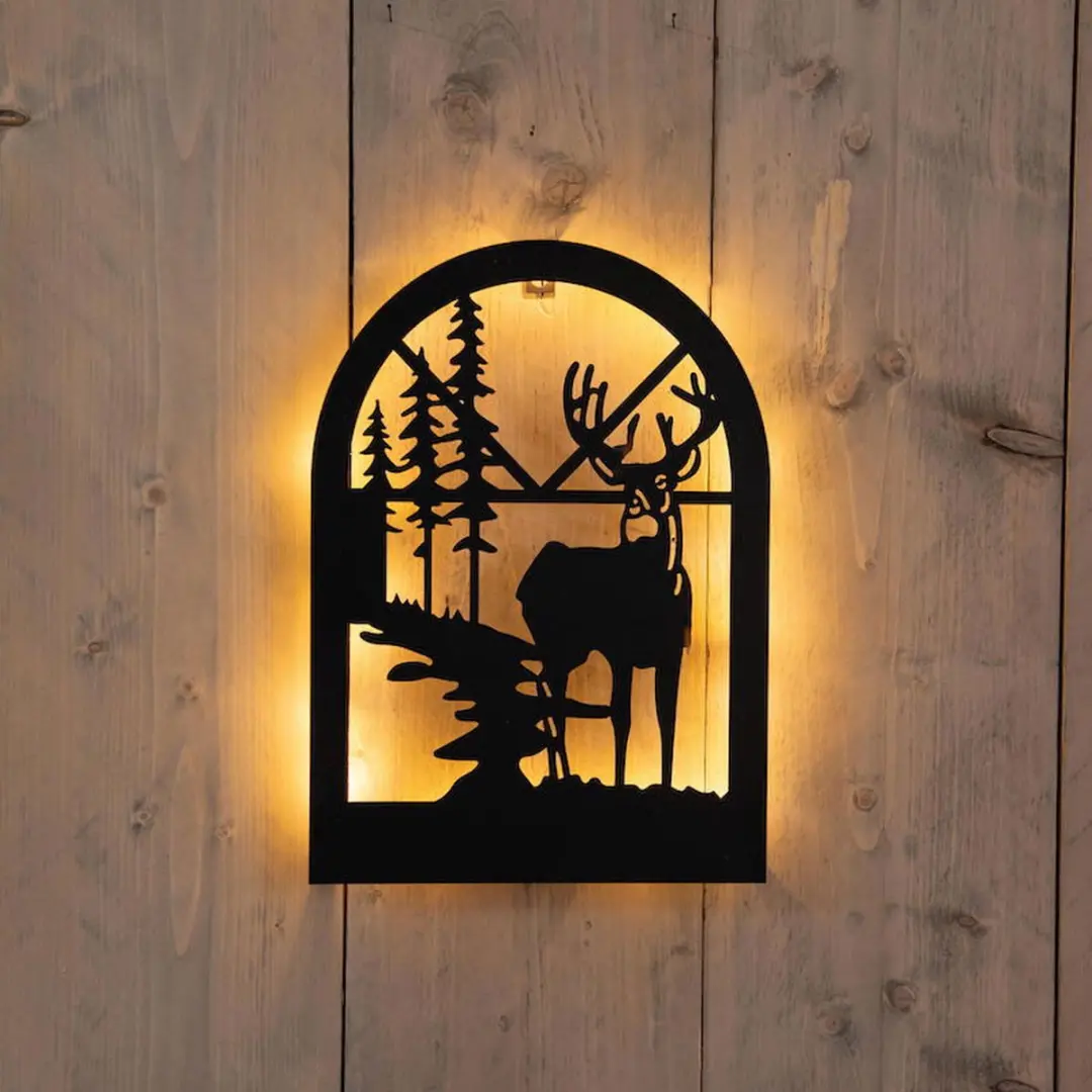 Anna's Collection Kerstmuurhanger 24LED Multicolour - Zwart snoer - afbeelding 2 van 2