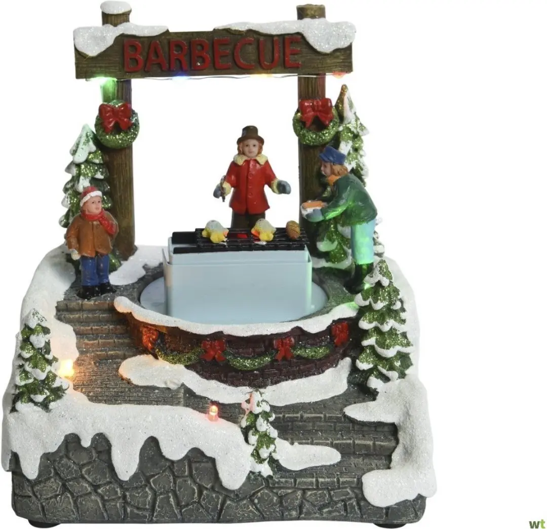 LED CAROUSSEL OP BATTERIJ 16X14x18 CM MULTI KERST LUMINEO
