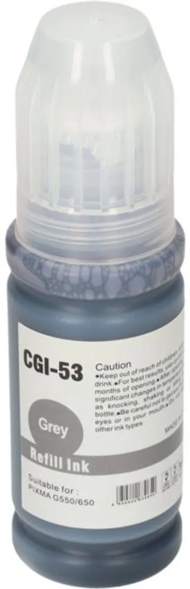 PrintAbout GI-53GY Inktcartridge Grijs - 70ml - o.a. Canon PIXMA G7040