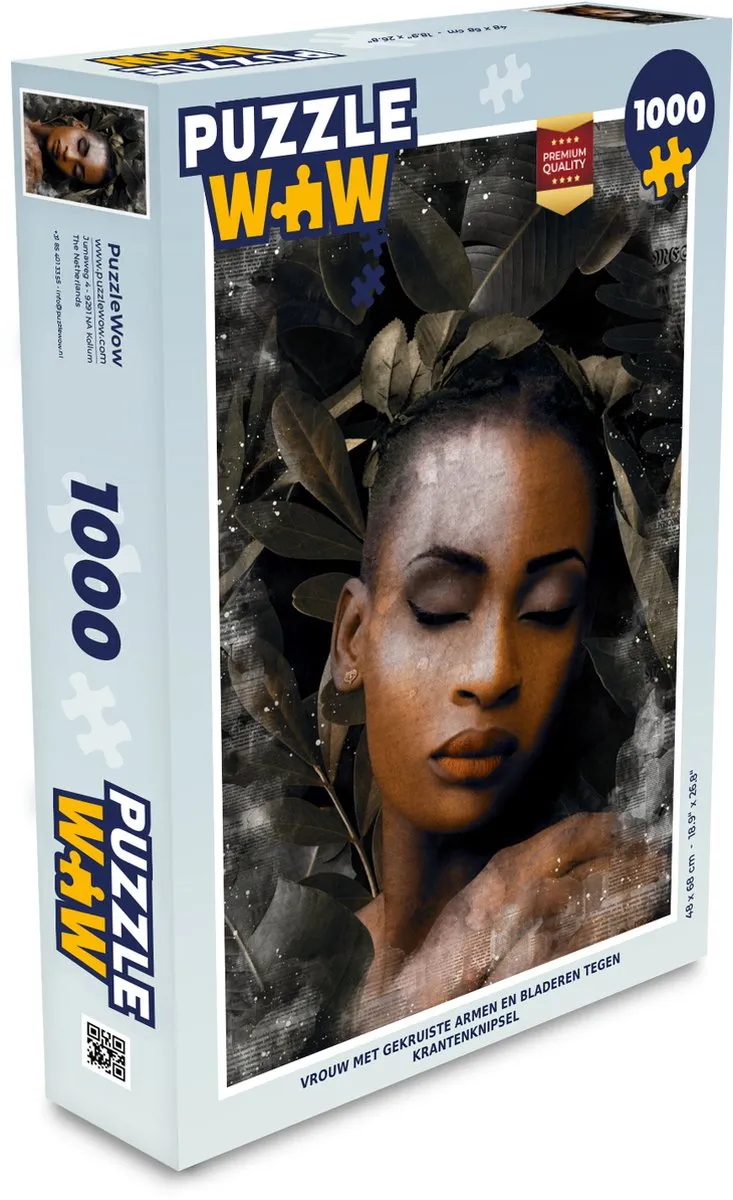 PuzzleWow Bladeren Krant Legpuzzel 1000 Stuks