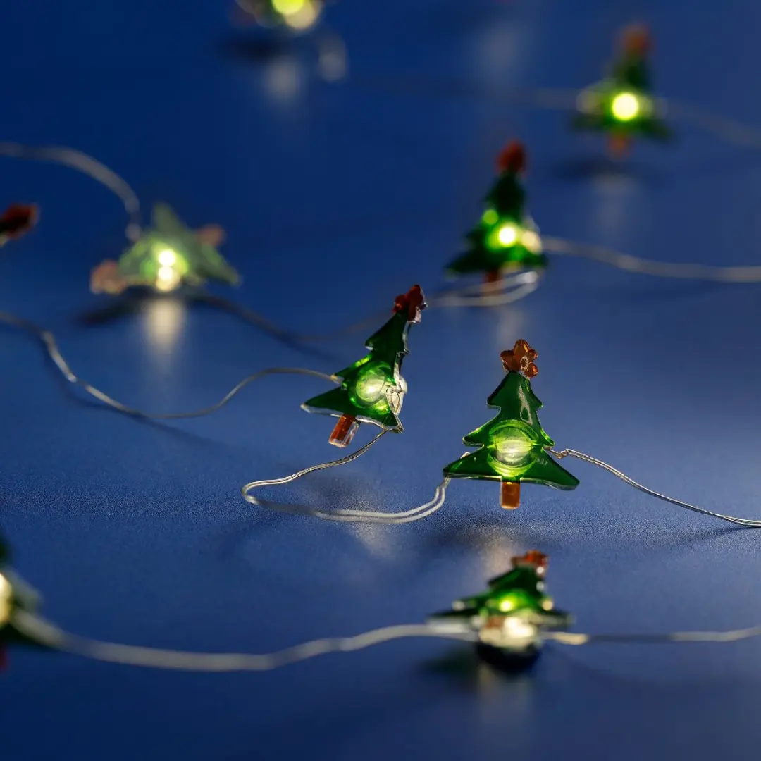 Micro LED string met Kerstboompjes