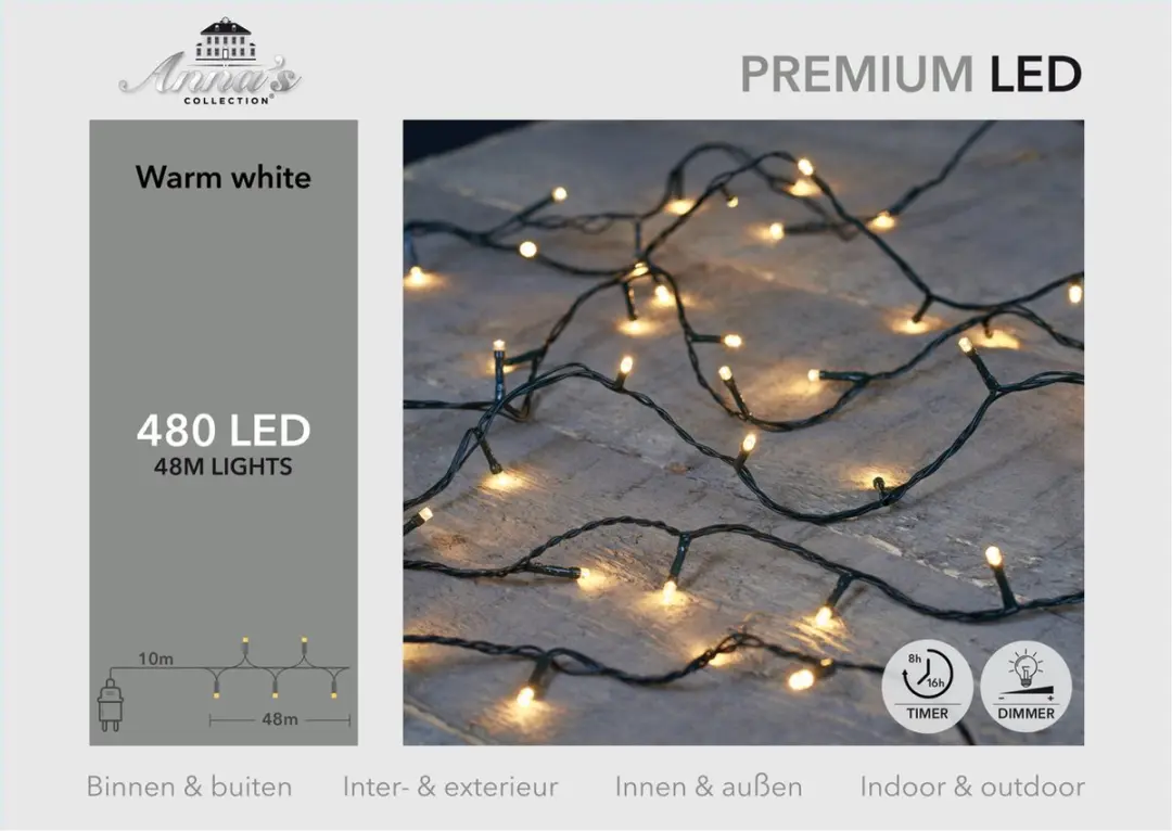 Anna's Collection Kerstverlichting 480 Warm Wit