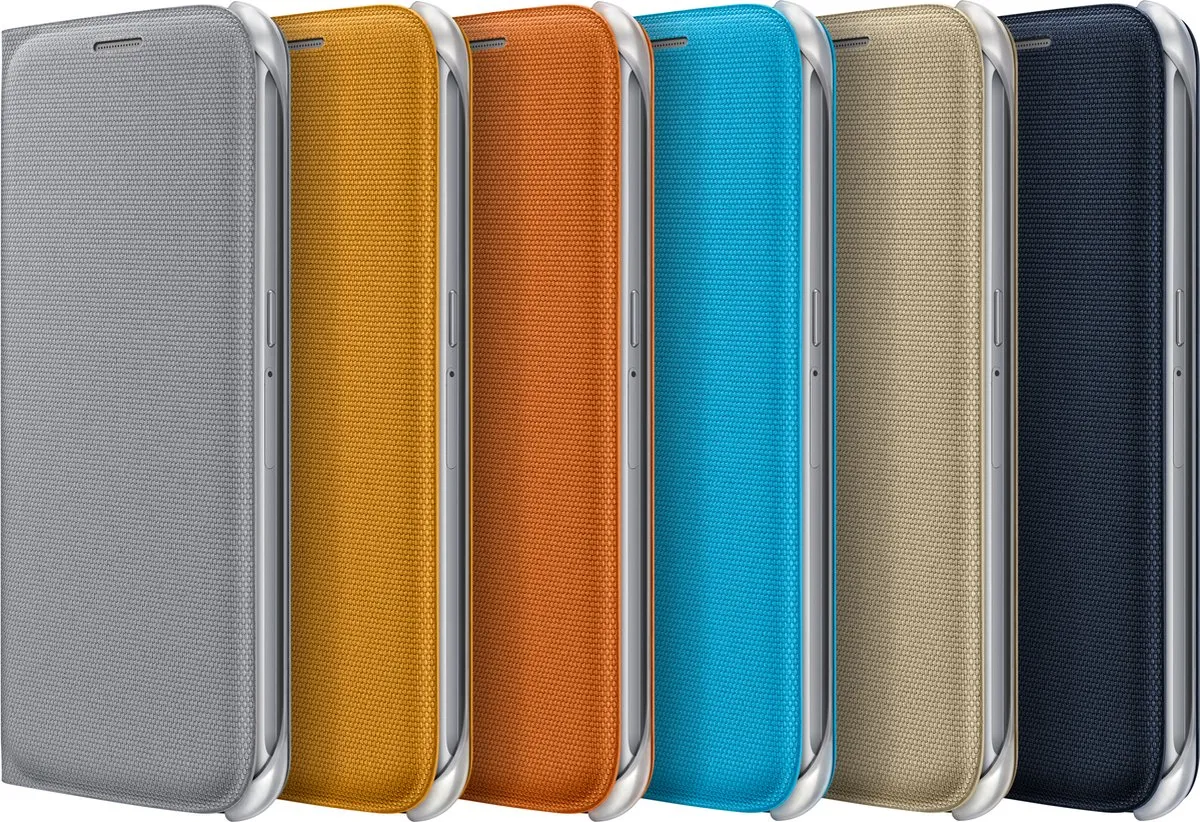 Samsung Galaxy S6 Flip Wallet Hoes - Oranje EF-WG920BOEGWW - afbeelding 6 van 6
