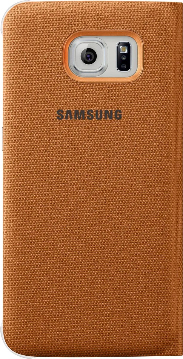 Samsung Galaxy S6 Flip Wallet Hoes - Oranje EF-WG920BOEGWW
