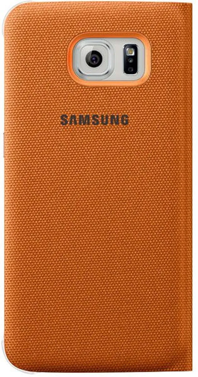 Samsung Galaxy S6 Flip Wallet Hoes - Oranje EF-WG920BOEGWW