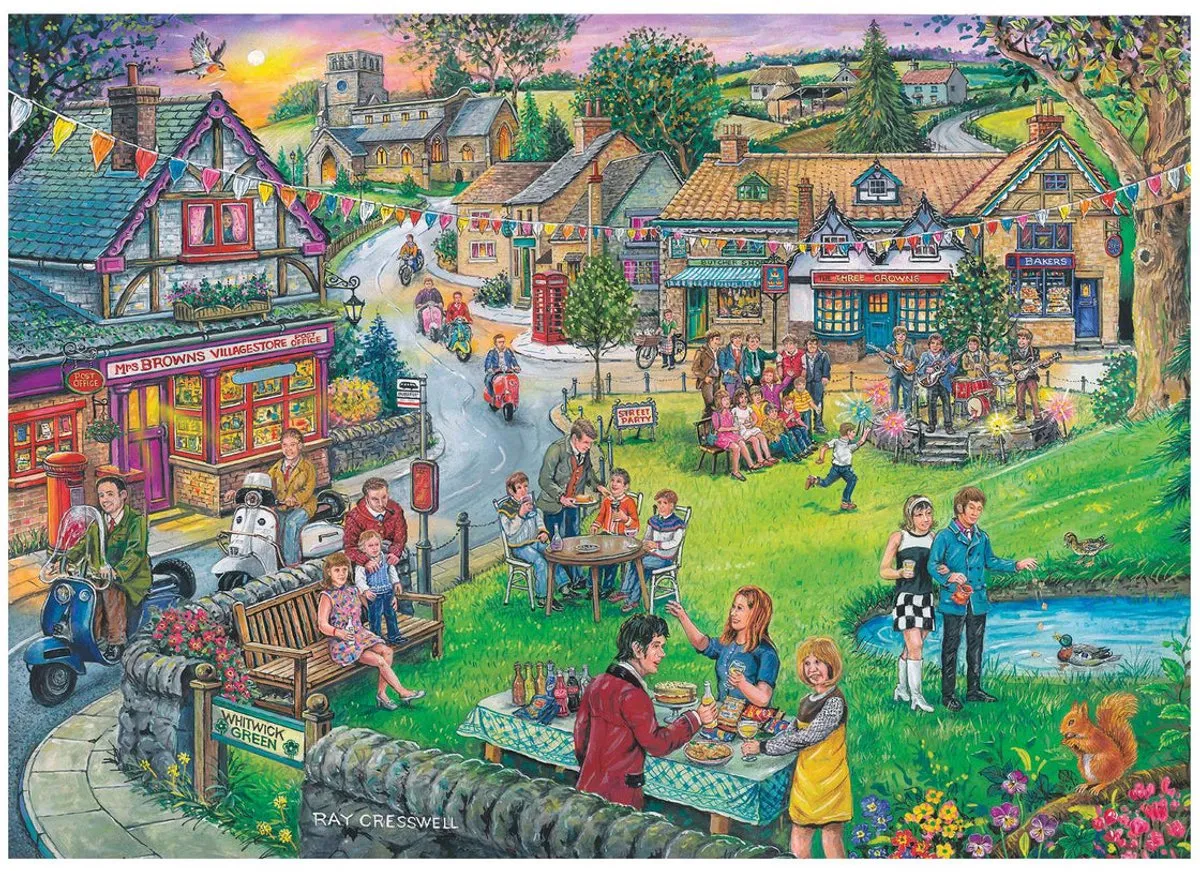 House of Puzzles Legpuzzel Sixties Green 250 Stuks - 00743