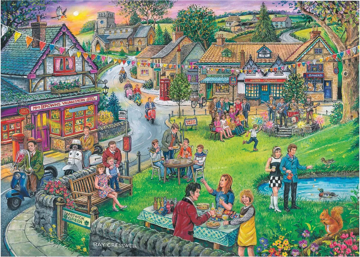 House of Puzzles Legpuzzel Sixties Green 250 Stuks