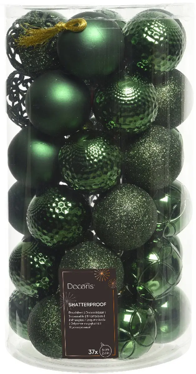Kunststof Kerstballen 6cm