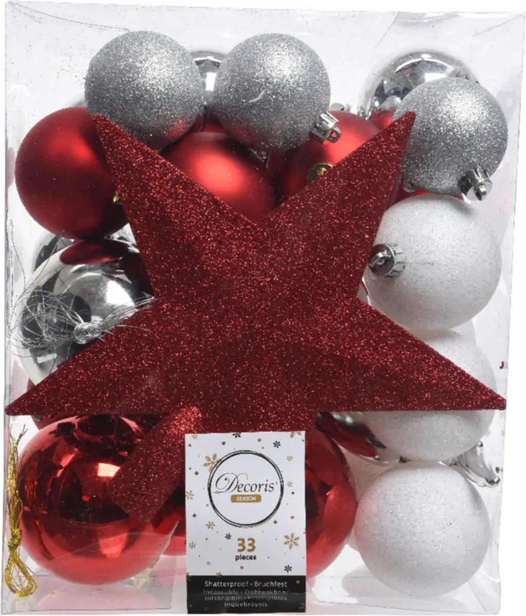 Decoris kerstballen set