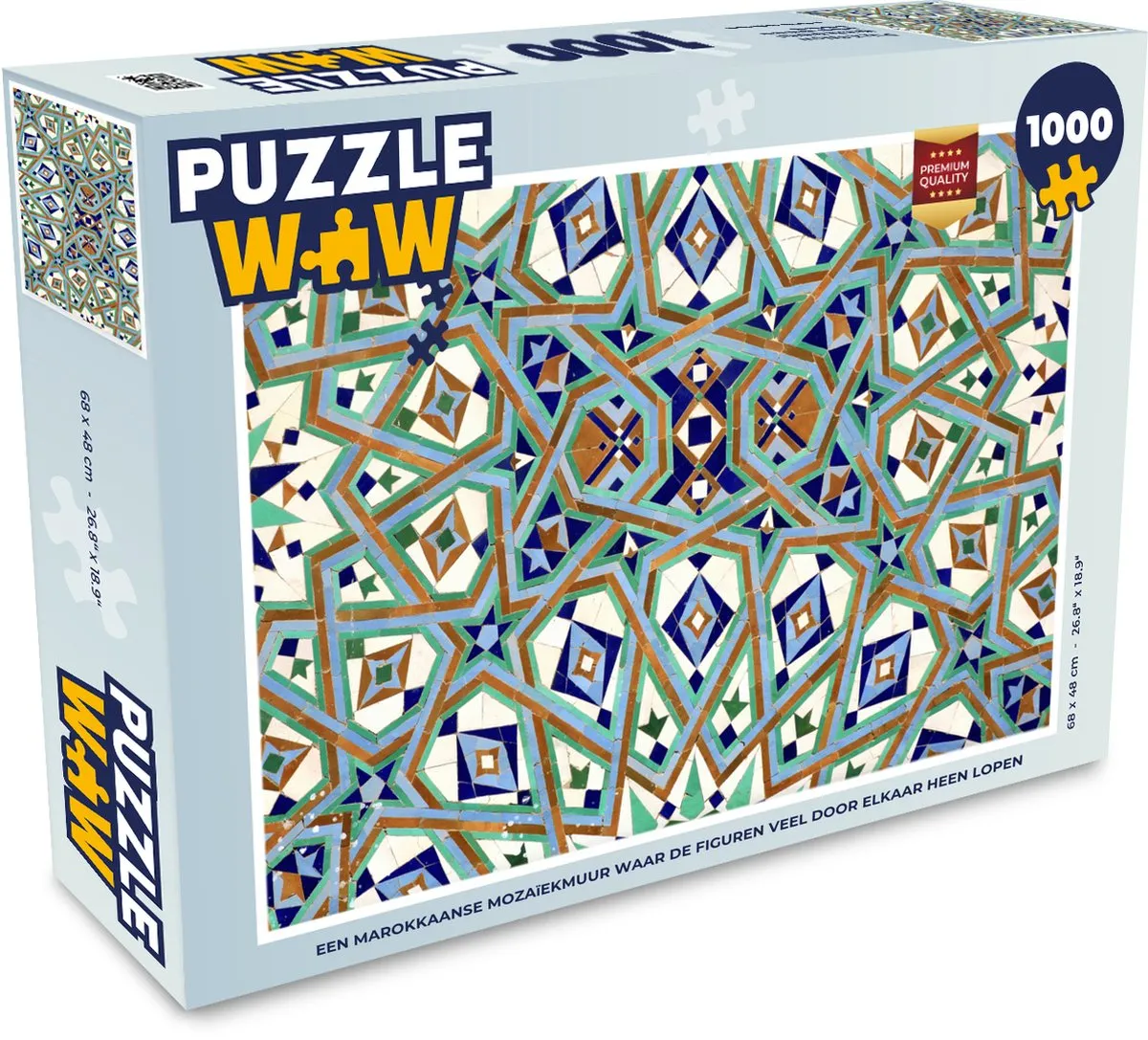 PuzzleWow Legpuzzel 1000 Stuks Multicolor