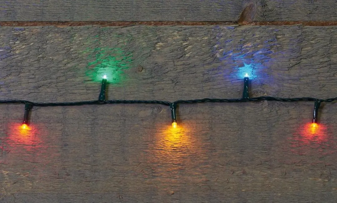 Anna's Collection Kerstverlichting 24m - 240 LED Multicolor - Groen - afbeelding 3 van 5