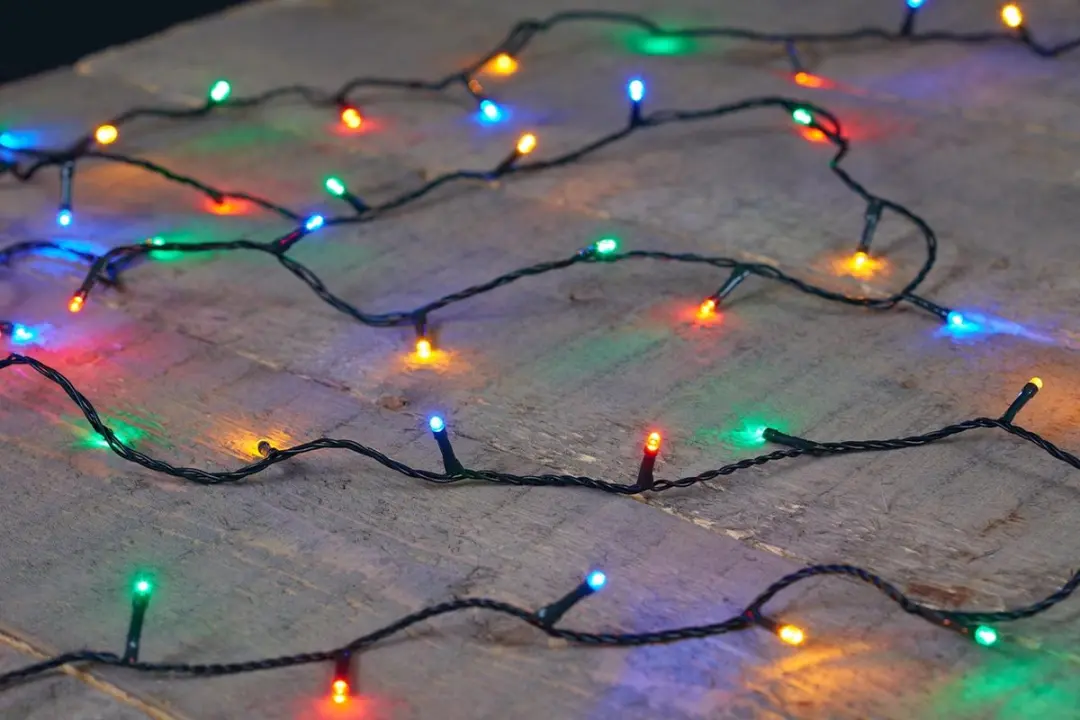 Anna's Collection Kerstverlichting 24m - 240 LED Multicolor - Groen - afbeelding 2 van 5