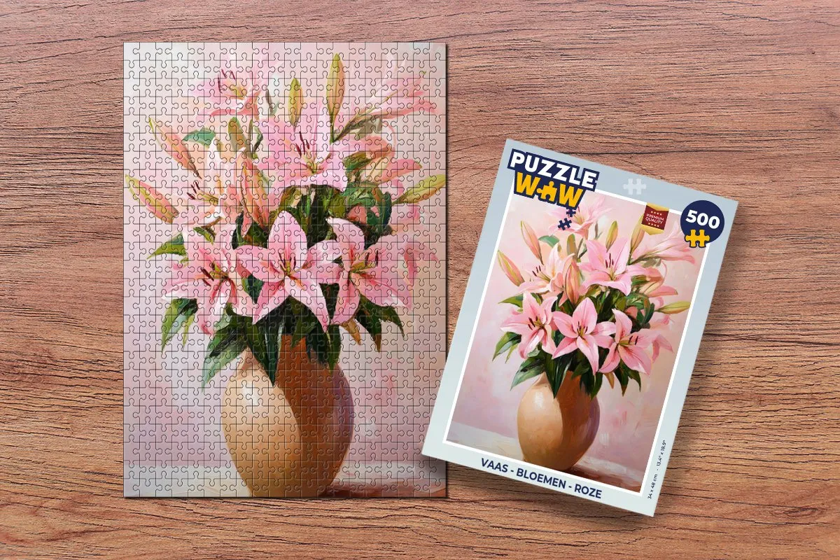 PuzzleWow Vaas Bloemen Legpuzzel 500 Stuks - MPN 8721375321232
