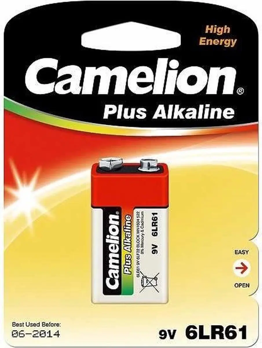Camelion 9V Alkaline Batterij 700mAh - afbeelding 3 van 5