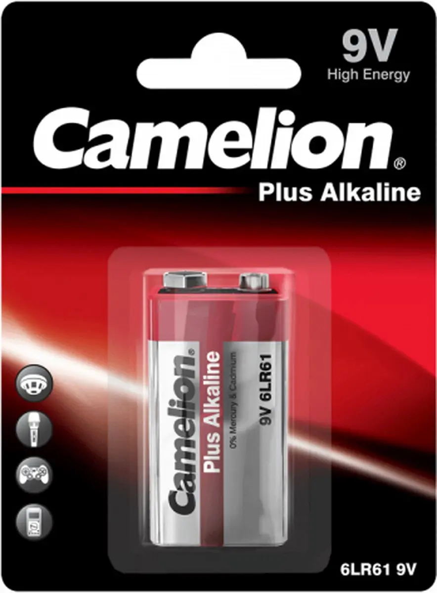 Camelion 9V Alkaline Batterij 700mAh - afbeelding 5 van 5