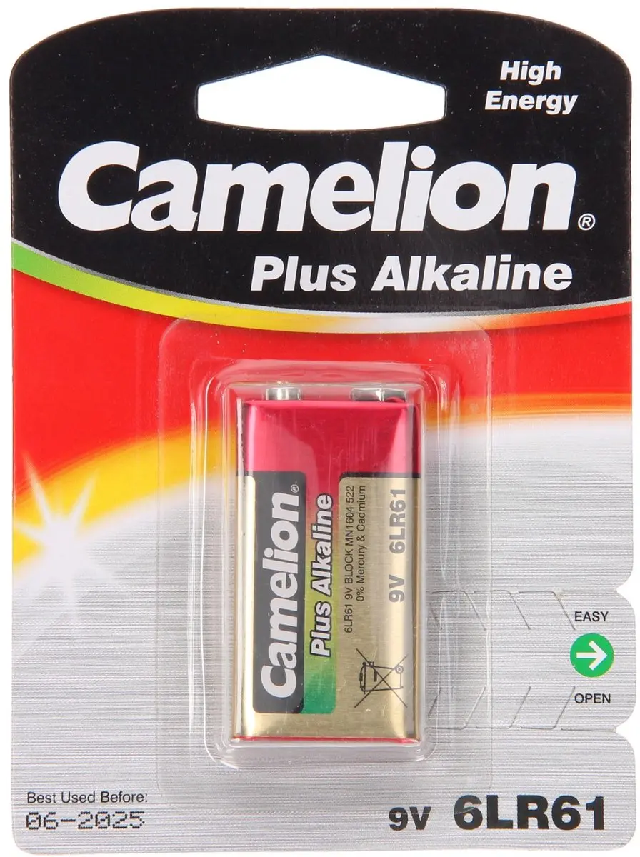 Camelion 9V Alkaline Batterij 700mAh - afbeelding 2 van 5