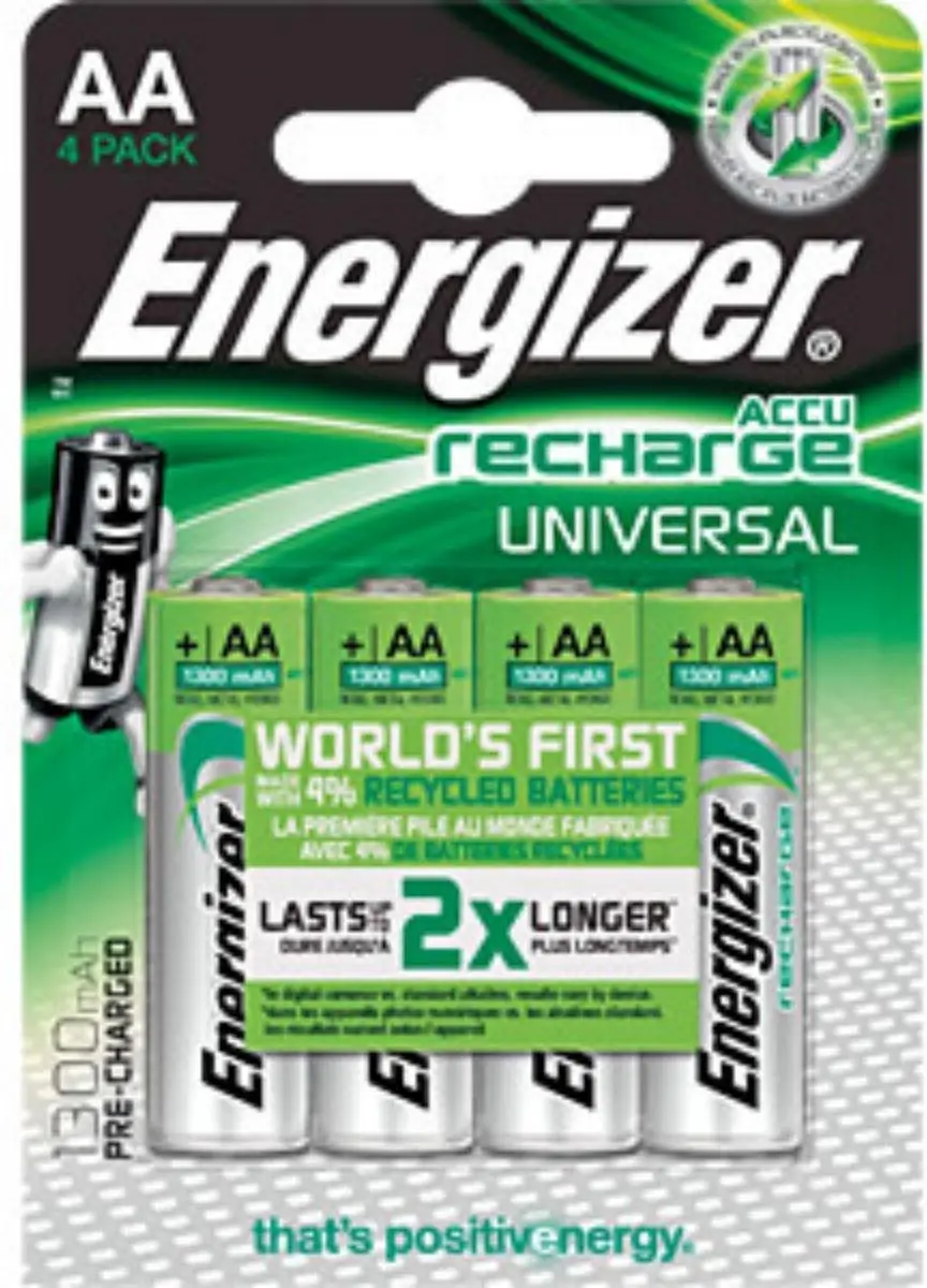 Energizer HR06 AA Oplaadbare Batterij 1300mAh - 4 Stuks - afbeelding 6 van 6