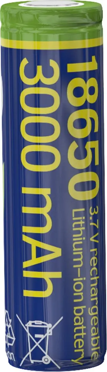 Gembird EG-BA-18650-10C/3000 Oplaadbare Li-ion Batterij 3000mAh