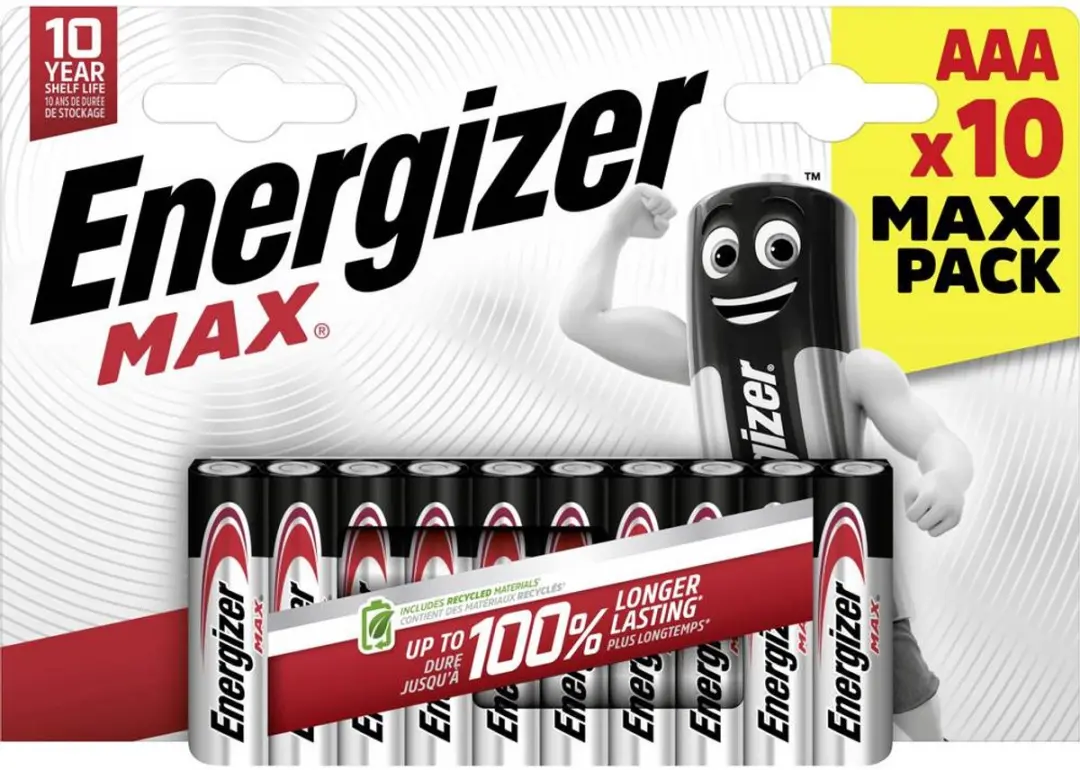 Energizer Max LR03 AAA - 2700mAh - 10 Stuks - afbeelding 4 van 5