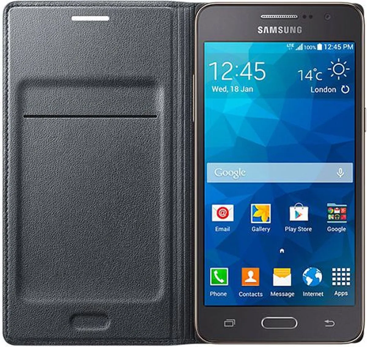Samsung Galaxy Grand Prime EF-WG530BSEGWW Flip Cover - Grijs