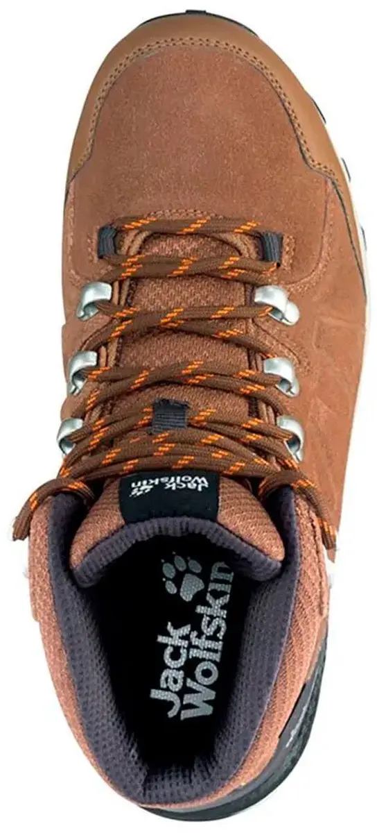 Jack Wolfskin Refugio Texapore Mid Wandelschoenen - Dames 36 - Brown/Apricot - afbeelding 4 van 5