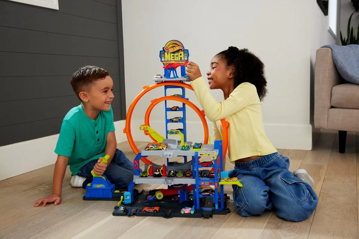Hot Wheels Mega Loop Garage JBM74 Racebaan - Multicolor