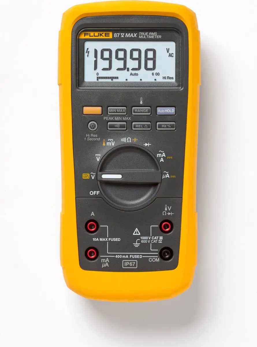 Fluke 87V-MAX Digitaal Multimeter - CAT III 1000V/CAT IV 600V - afbeelding 4 van 6