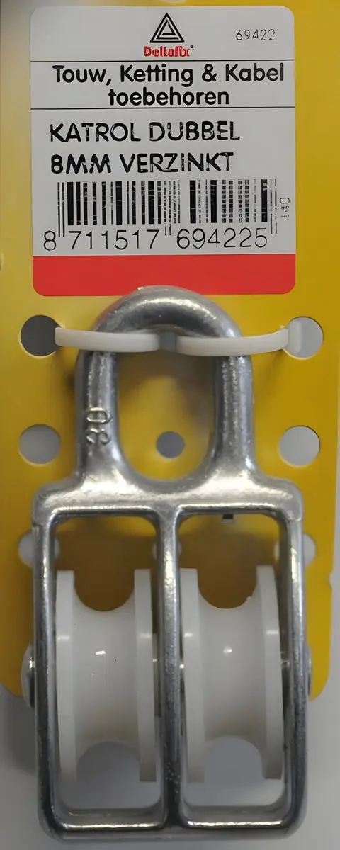 Deltafix Dubbele Katrol Ø8mm