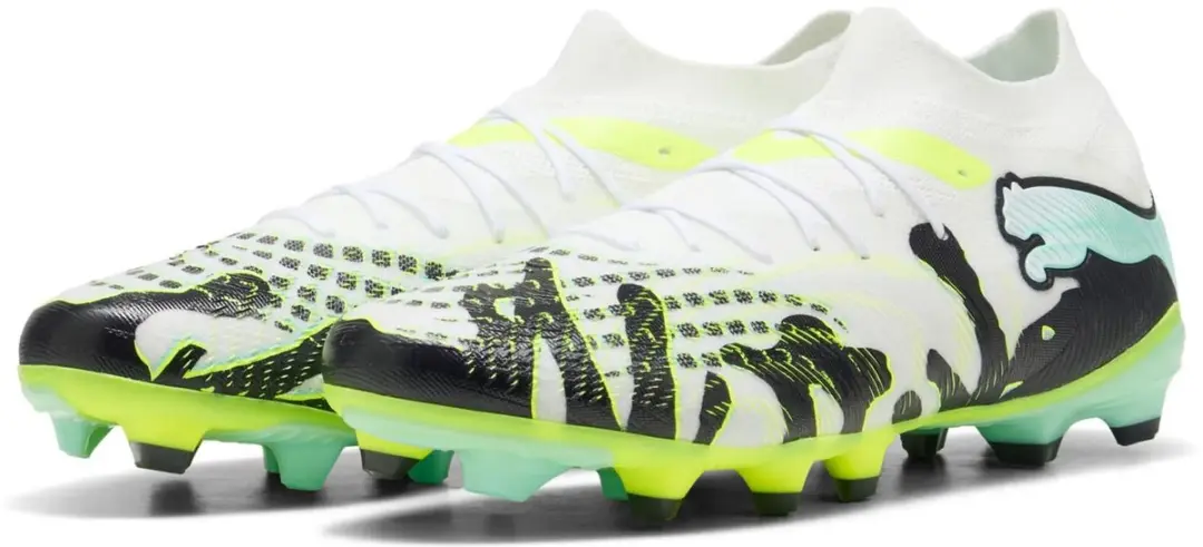 Puma Future 9 Match FG/AG Voetbalschoenen - 46 - Yellow Alert-Mint Jelly - afbeelding 4 van 6