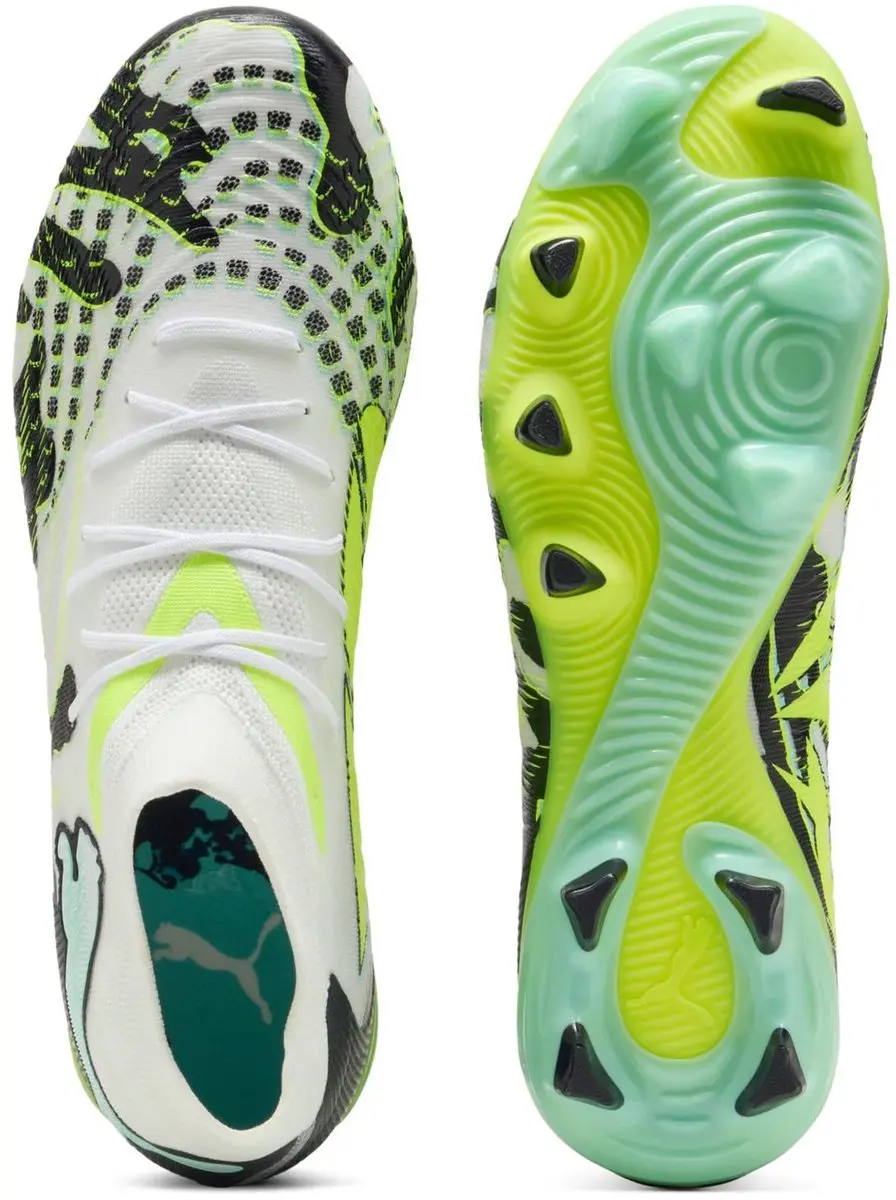 Puma Future 9 Match FG/AG Voetbalschoenen - 46 - Yellow Alert-Mint Jelly - afbeelding 5 van 6