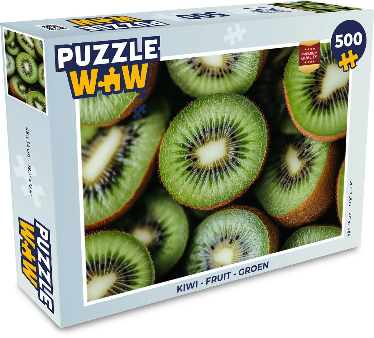PuzzleWow Kiwi Legpuzzel 500 Stuks - Groen