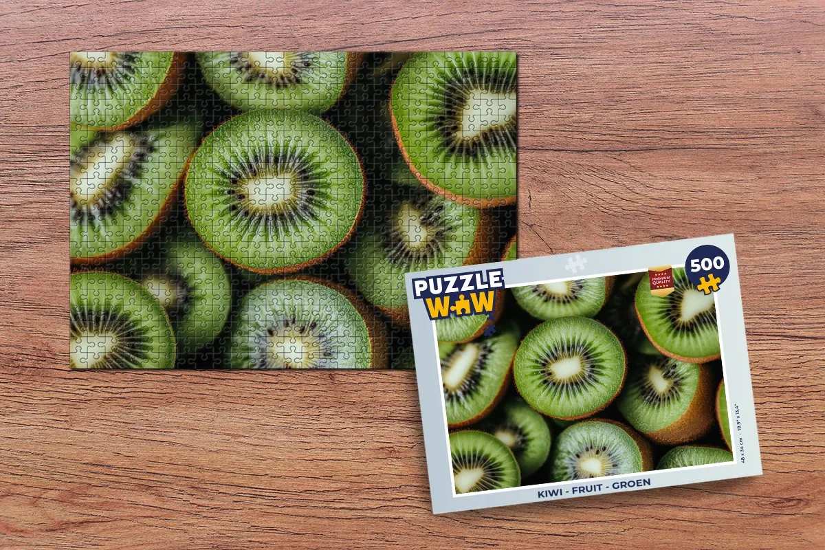PuzzleWow Kiwi Legpuzzel 500 Stuks - Groen